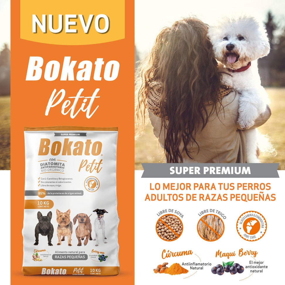 Bokato Petit 10 kg - Fórmula Balanceada para Mascotas Pequeñas