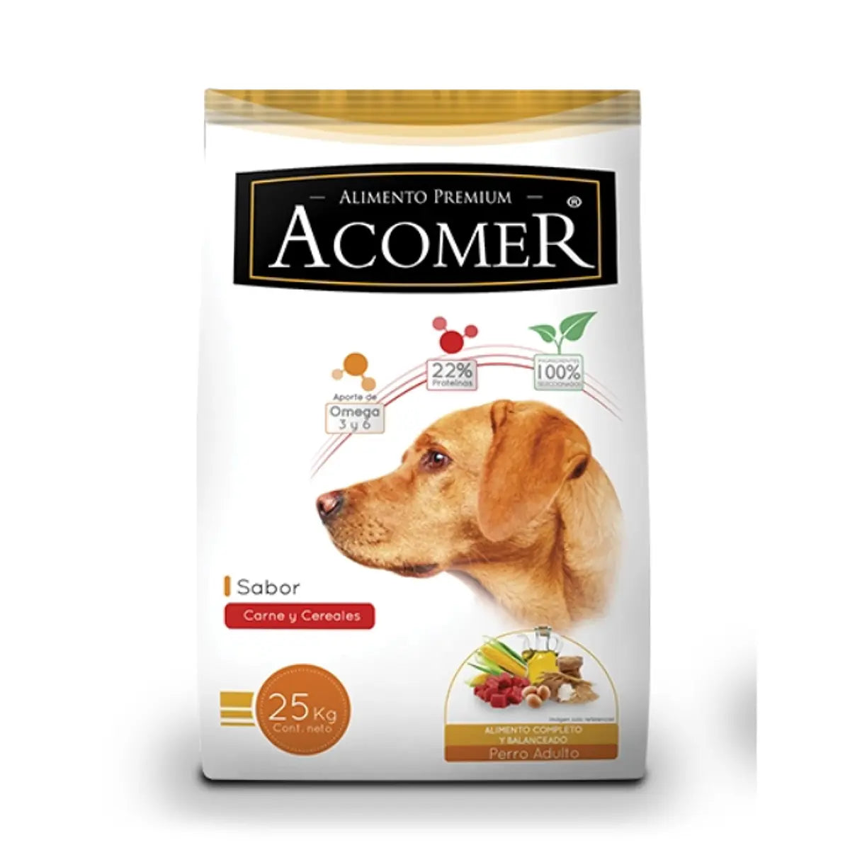 ¡Acomer Carne y Cereales 25 kg: Nutrición, Sabor y Felicidad al Plato!