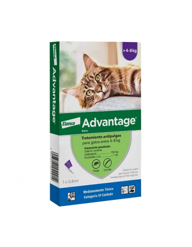 ADVANTAGE 4 hasta 8 KG 🛡️ "Escudo Protector: Elimina Parásitos Externos"