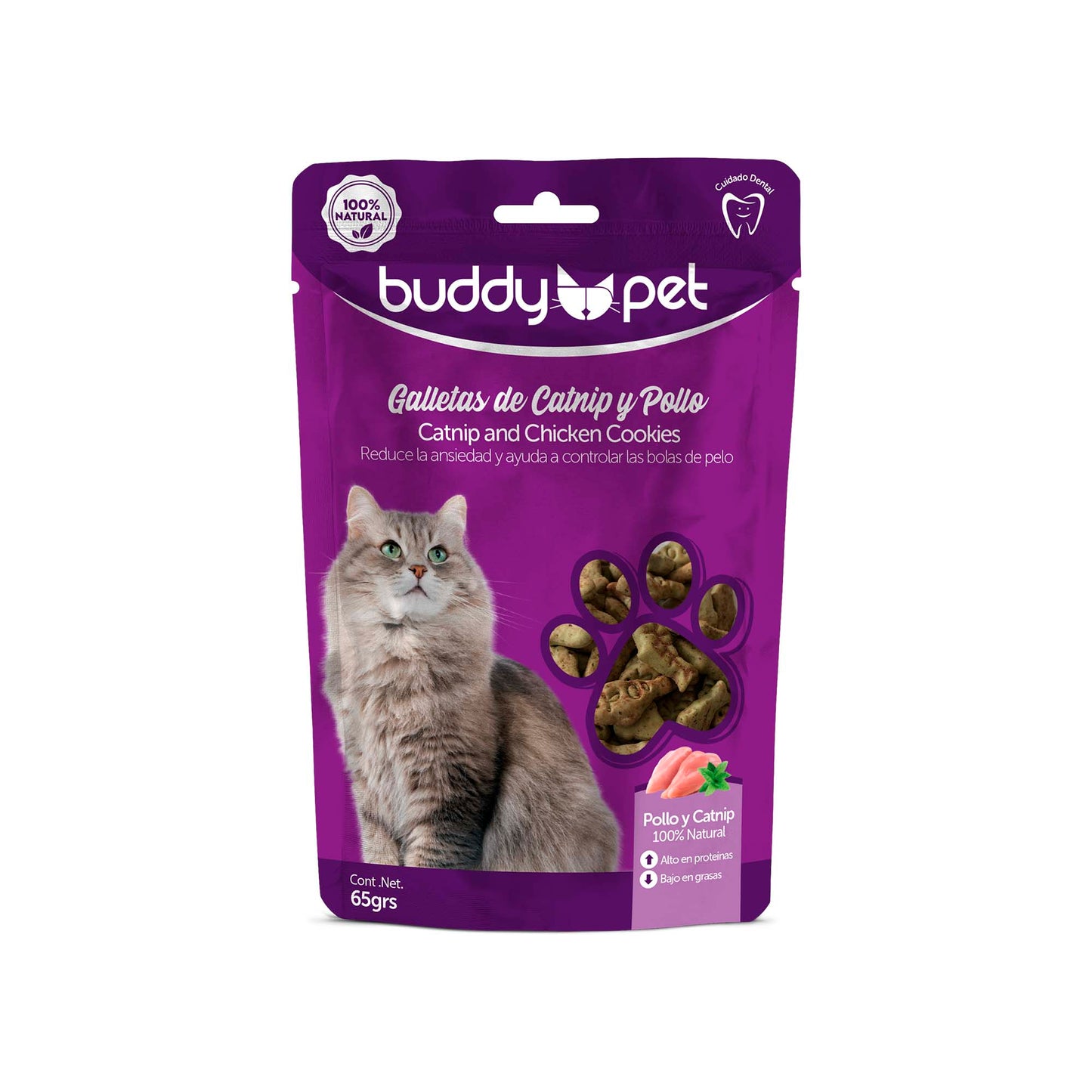 ¡Galletas Buddy Pet Pollo y Catnip! snacks que Harán Feliz a tu Gato 🐱🍗🌿