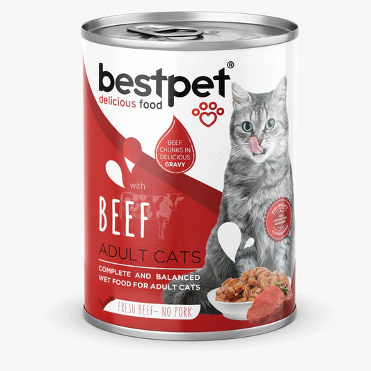 ¡BestPet sabor Carne de 400g! El festín de Nutrición premium para tu Michi🐾🍖