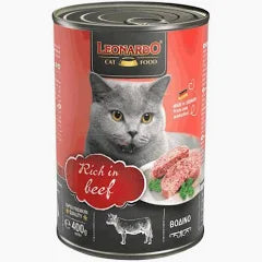 Leonardo vacuno 400g: ¡El festín gourmet de vacuno que tu felino adorará! 🐾🍗