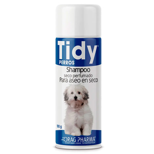 Shampoo en Seco Tidy 100g ¡Frescura al Instante! 🐶✨