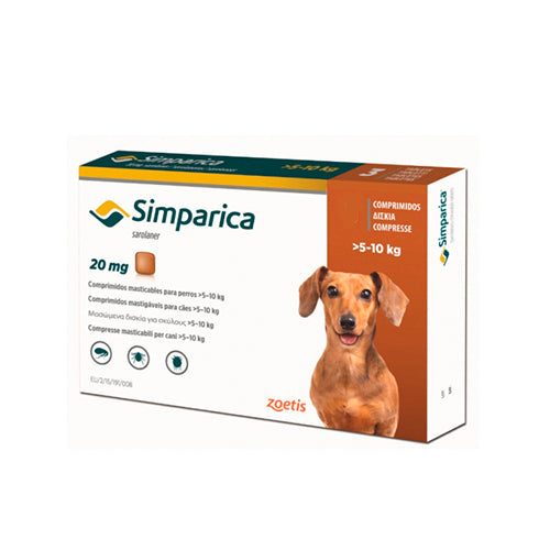 ¡Pulgas KO con Simparica! Protección total para perritos de 5 a 10 kg 🐶💥