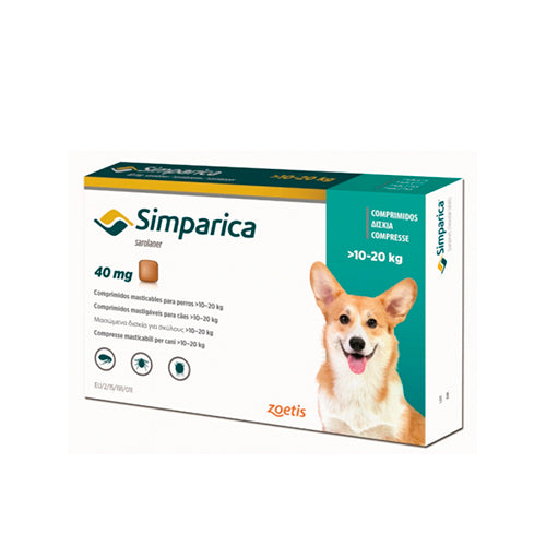 ¡Simparica de 10 a 20 kg 🐾🔥! Protección Total para los regalones