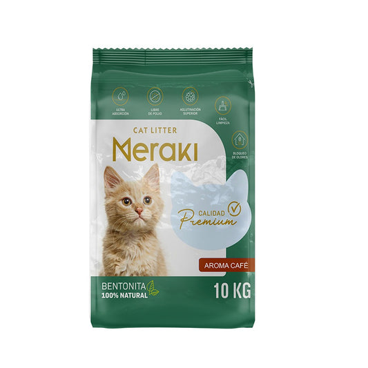 ☕🐱 ¡Arena Meraki Olor Café 10 kg: Adiós Olores, Hola Frescura! 🚀