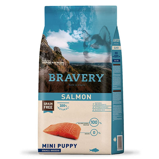 🐶 Bravery MiniPuppy Salmon 2 kg: El mejor comienzo para tu cachorro! 🐾💪