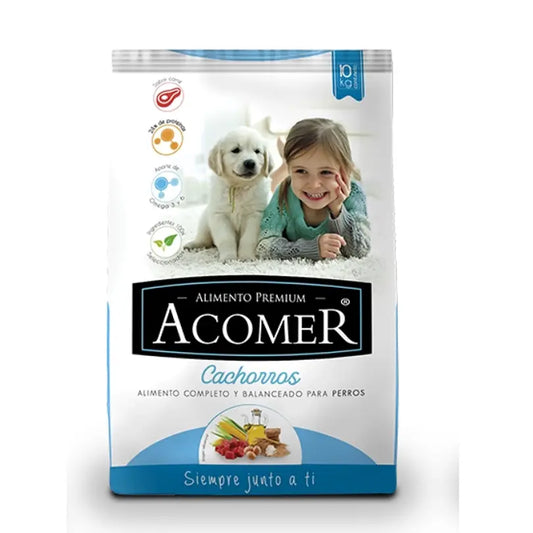 Acomer 10 kg Cachorro - Alimentación Balanceada para el Crecimiento Saludable de tu Perro