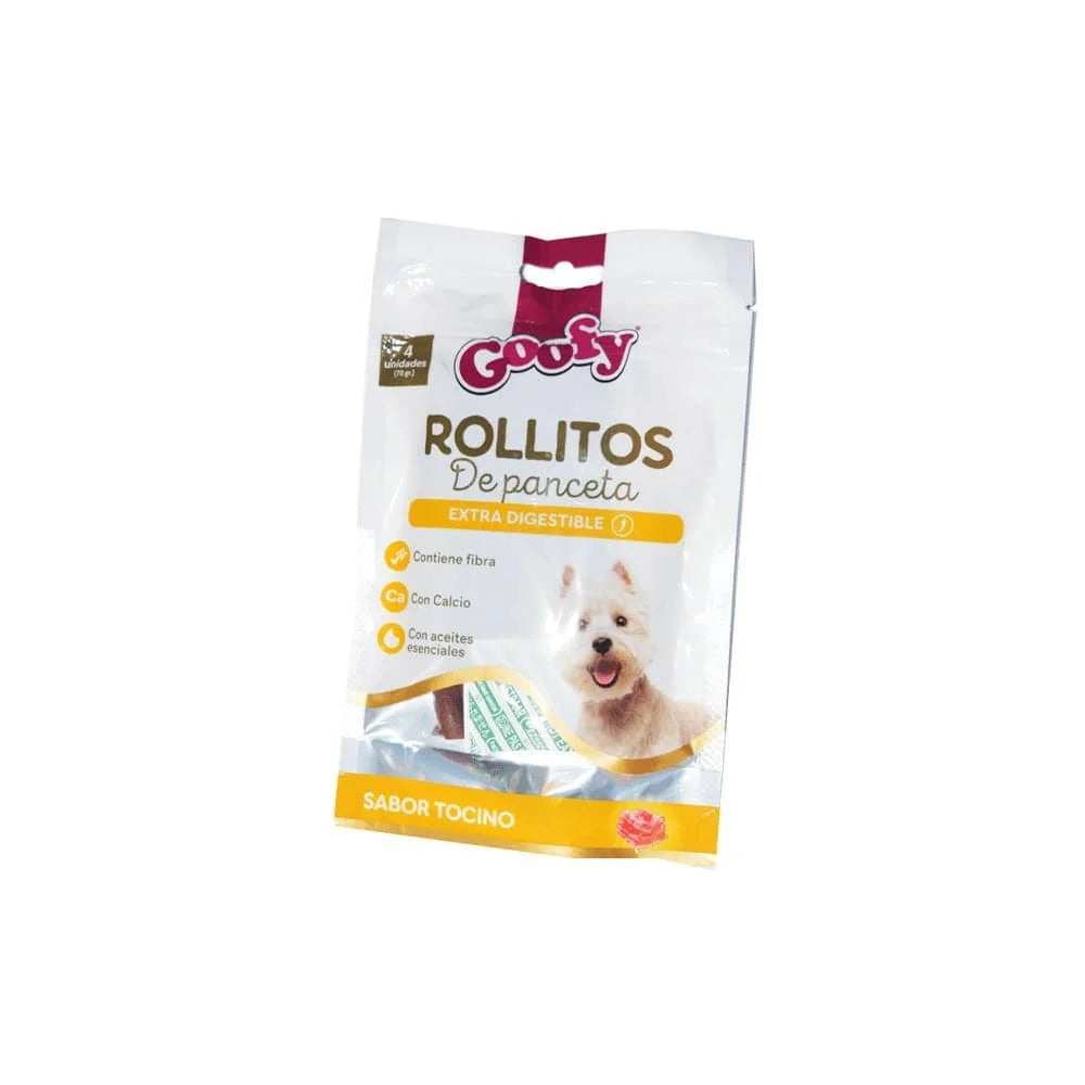 ¡Goofy Rollitos de Panceta! sabor tocino que hace bailar la cola! 🥓🐶🔥