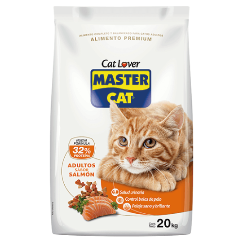 "Master Cat Salmón 20 kg: Sabor y Nutrición Superior para Gatos Exigentes"