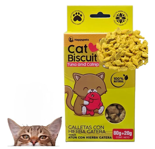🐾 ¡Cat Biscuit de Atún para ronronear! Crocantes y deliciosas 😋🐟