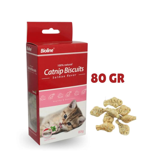 🐟✨ ¡ Bioline Catnip & Salmón! El bocado irresistible para tu michi 😻🎉