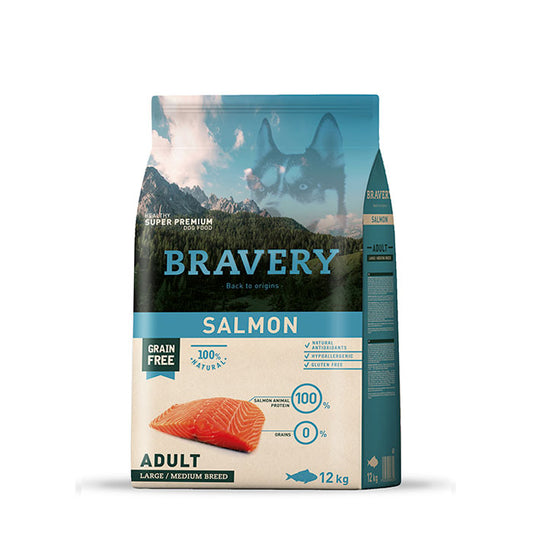 🐶🐟 Bravery Canino Adultos 12 kg - ¡Puro Power Proteico para tu Campeón! 🐟👑