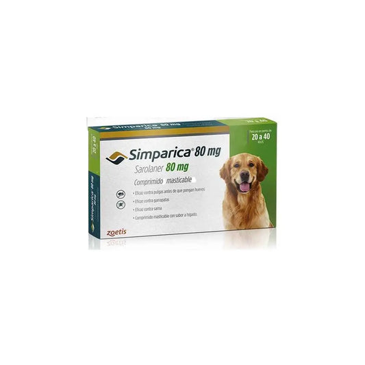 ¡Simparica para campeones de 20 a 40 kg! Protección Imbatible  🐾💪
